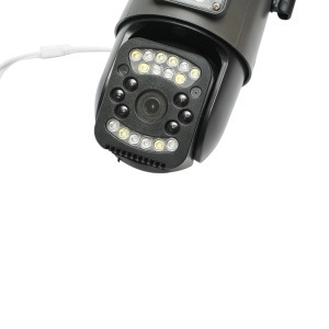 Camera de supraveghere lentila duala WIFI 2.4GHz, P2P 1080P, senzor miscare, detectie umana, night vision, PTZ rotativa 355 grade, aplicatie V380 Pro, DISMN56 - Img 4