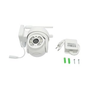 Camera de supraveghere smart WIFI 1080P exterior, lentila dubla, PTZ senzor miscare, rotativa 360 grade, 220V ICSee, BRECKNER GERMANY, DISMN42 - Img 2