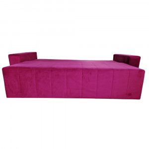 Canapea Extensibila Lambert, 240x80x75cm, 3 locuri, Amore 45 Dark Violet, Glasspandoor - Img 5