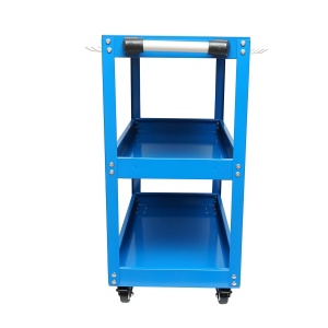 Carucior metalic pe roti cu 3 rafturi si suporti pentru scule 660x360x730mm, Cod: DISMC82 - Img 5