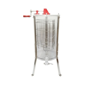 Centrifuga manuala apicola, extractor miere transparent cu 3 rame, Cod: DISTT69 - Img 1