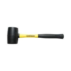 Ciocan de cauciuc 620g cu maner din fibra de sticla profesional , Cod: DISDD76, Marca: CROWNMAN - Img 1