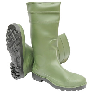 Cizme de protectie din PVC verde cu bombeu otel marimea 44 005GB, Cod: BK90919