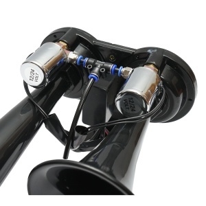 Claxon 2 trompete 12V/24V pentru compresor de aer, BK79888 - Img 3