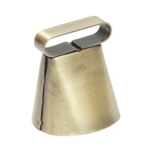 Clopot ovine si bovine 4cm auriu tip talanga, DISUX20