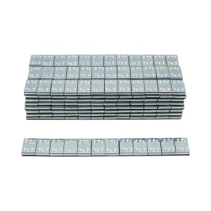 Contragreutati autoadezive gri deschis echilibrare roti Fe 60g (5gx12 buc) 100 benzi/cutie, DISSY01
