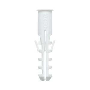 Diblu universal din plastic alb 10x50mm 100 buc/set, DISVJ45