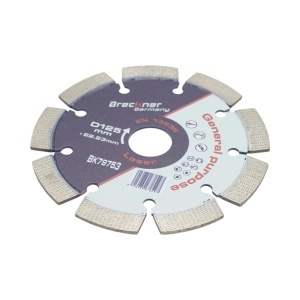 Disc diamantat segmentat 125x22.23mm, segment 12mm pentru beton, pavele, mozaic, boltari, caramida Breckner Germany, BRECKNER GERMANY, BK79753 - Img 3