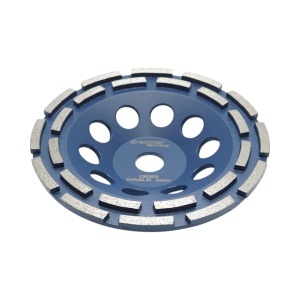 Disc diamantat segmentat tip cupa 180x22.23, dublu rand grosier, standard CONCRETE pentru slefuire beton, piatra, mozaic Breckner Germany, BRECKNER GERMANY, BK79787 - Img 3