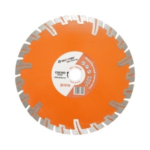 Disc diamantat turbo segmentat 230x22.23mm, segment 8mm pentru BCA, caramida, sapa, beton armat Breckner Germany, BRECKNER GERMANY, BK79744