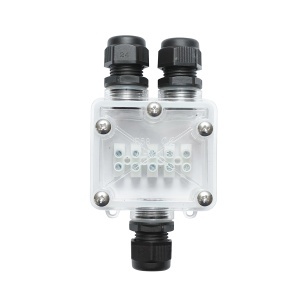Doza etansa transparenta cu presetupe 41A 450V AC, 3 cai 5-14mm IP68 Leader, Leader, BK79125 - Img 2
