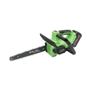 Drujba electrica profesionala cu 2 acumulatori 20V, 4Ah Li-ion, motor brushless, display digital LED, lama 12 inch (300mm) Breckner Germany, BK99683 - Img 6