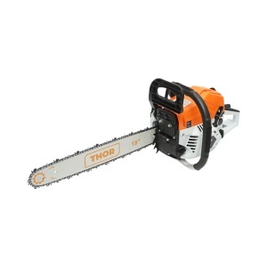 Drujba pe benzina profesionala 2 timpi 58cc, 3.3CP, 8500rpm, lama 18 inch (450mm) THOR, 40TH487 - Img 4
