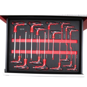 Dulap carucior metalic cu scule 7 sertare 245 piese, Cod: BK92505, Brand: BRECKNER GERMANY - Img 4