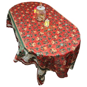 Față de masă Crăciun 150×220 cm – model festiv pentru decorul sărbătorilor - Img 3