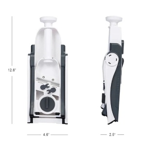 Feliator Multifuncțional – 30 Tipuri de Tăieturi, Reglaj 0.5–8 mm, Pliabil, cu Lame Ascunse și Recipent Colector - Img 3