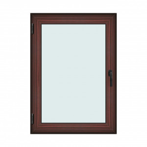 Fereastra 100x140cm, 1 canat, mahon, stanga si rabatare, Klass, 7cm, 6 camere, 2 garnituri