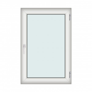 Fereastra 100x150cm, 1 canat, alb, dreapta si rabatare, Klass, 7cm, 6 camere, 2 garnituri