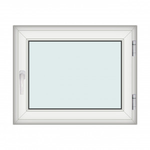 Fereastra 100x80cm, 1 canat, alb, dreapta si rabatare, Klass, 7cm, 6 camere, 2 garnituri - Img 1