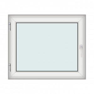 Fereastra 120x100cm, 1 canat, alb, stanga si rabatare, Klass, 7cm, 6 camere, 2 garnituri