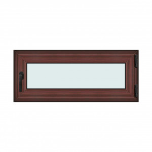 Fereastra 120x50cm, 1 canat, mahon, dreapta si rabatare, Klass, 7cm, 6 camere, 2 garnituri - Img 1