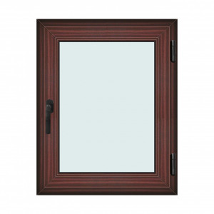 Fereastra 80x100cm, 1 canat, mahon, dreapta si rabatare, Klass, 7cm, 6 camere, 2 garnituri - Img 1