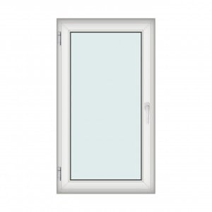 Fereastra 90x160cm, 1 canat, alb, stanga si rabatare, Klass, 7cm, 6 camere, 2 garnituri