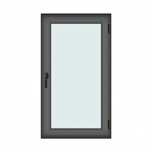 Fereastra 90x160cm, 1 canat, antracit, dreapta si rabatare, Klass, 7cm, 6 camere, 2 garnituri - Img 1