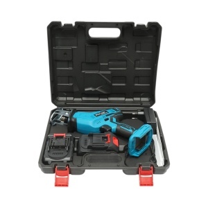 Fierastrau electric tip sabie cu 2 acumulatori 21V, 1.5Ah Li-ion, LED, cursa 20mm, 0-3000rpm, 3 panze pentru lemn, metal, plastic Breckner Germany, BRECKNER GERMANY, DISUT07 - Img 2