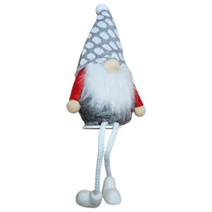 Figurină Decorativă Crăciun – Spiriduș 19×7 cm, cu Picioare 11 cm, Modele Asortate