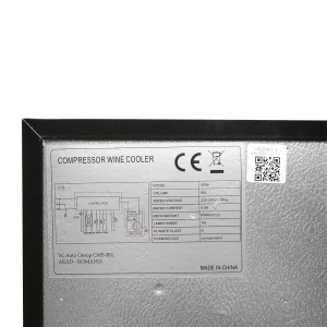 Frigider vin, 33 sticle cu 4 rafturi din lemn 88L, 220V, Cod: DISSE99 - Img 6