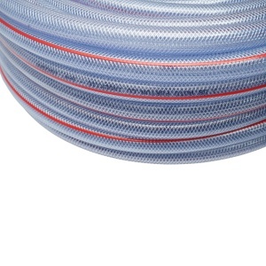 Furtun gradina PVC transparent 3/4 inch (19mm), PN6 bar, 19x25mm cu insertie textila impletita 50m/rola UZ INTENSIV, BK80391 - Img 4
