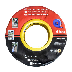 Furtun plat, siliconat pentru irigat din PVC 1.5 toli lungime 20m , Cod: BK90868, Brand: BRECKNER GERMANY - Img 3