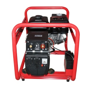 Generator electric si sudura 200A, 5KW/220V cu motor pe benzina 15 CP, pornire cheie, Cod: BK79658, Brand: BRECKNER GERMANY - Img 2
