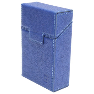 Husa albastra din piele pentru pachet de tigari P22, Cod: BK90445, BRECKNER GERMANY - Img 1