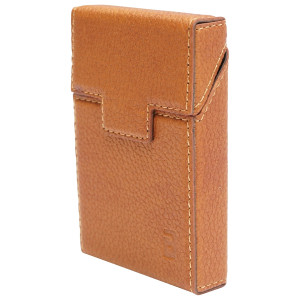Husa maro din piele pentru pachet de tigari P24 , Cod: BK90422, BRECKNER GERMANY - Img 1