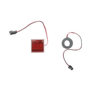 Indicator digital ampermetru LED rosu 0-100A, 220V/380V Ø 22mm Breckner Germany, BRECKNER GERMANY, BK76636 - Img 2
