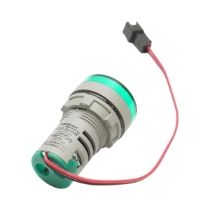 Indicator digital ampermetru si voltmetru LED verde 0-100A/50-500V AC Ø 22mm Breckner Germany, BRECKNER GERMANY, BK76671 - Img 3