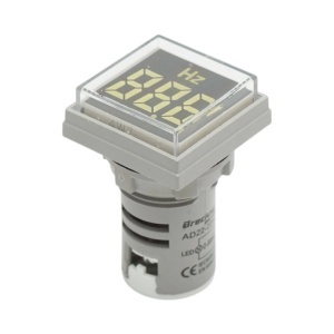 Indicator digital frecventa LED alb 0-99Hz Ø 22mm Breckner Germany, BRECKNER GERMANY, BK76640