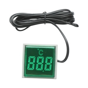 Indicator digital temperatura cu sonda LED verde 220V/380V AC Ø 22mm Breckner Germany, BRECKNER GERMANY, BK76641 - Img 3