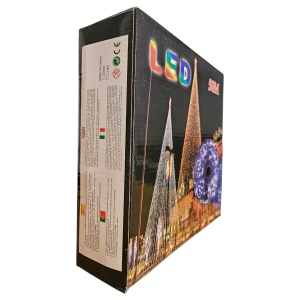 Instalație de Crăciun – Rolă 50 m Real, 240 LED V8 „Diamant”, 8 Jocuri de Lumini, Multicolor, Interior/Exterior - Img 7
