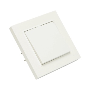 Intrerupator simplu alb incastrat 220V, 10AX, ABS 80x80mm, DISRP24 - Img 4