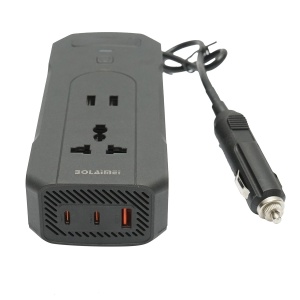 Invertor tensiune 12V-220V 200W, display digital LED, unda sinusoidala modificata, port USB, USB-C, iesire AC pentru laptop, telefon, frigider auto , Cod: BK79821 - Img 2