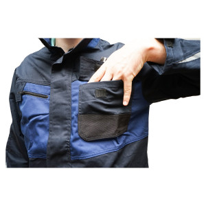 Jacheta de lucru poliester cu bumbac albastru navy M, Cod: BK77210, Breckner Germany - Img 5