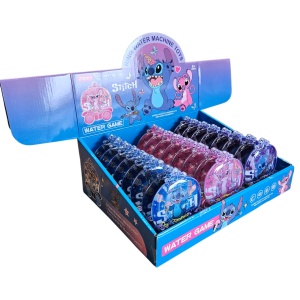 Joc cu Apă „Stitch” – Water Game cu Inele, Model Căruță, Roz - Img 3