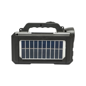 Kit iluminat portabil LED, cu 2 becuri/proiector, panou solar si baterie 4000 mAhH, pentru pescuit camping, GD-8077, Cod: DISLK16, Gdplus - Img 6