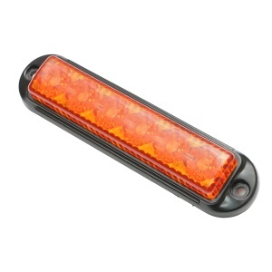 Lampa laterala gabarit LED 12-24V galbena 4 functii 155x37mm, rama neagra Breckner Germany, BK79686 - Img 3