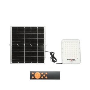 Lampa LED 1200lm, 3500K/6500K cu panou solar 25W, baterie LifePO4 3.2V/20Ah, senzor de miscare si telecomanda IP66 Breckner Germany, BRECKNER GERMANY, BK89104