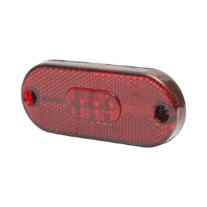 Lampa semnalizare laterala ovala LED 12/24V rosie 108x44x15mm Breckner Germany, BK98683 - Img 3