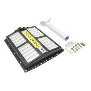 Lampa solara LED iluminat stradal 200W 6500K cu panou solar 15W, baterie 15000mAh, telecomanda, prindere pe stalp IP65, Cod: BK79614, Brand: BRECKNER GERMANY - Img 3